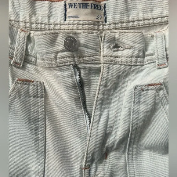 Free People Piper Mid-Rise Crop Wide-Leg Jeans. - Picture 8 of 11